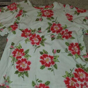 NWT:  LAUREN CONRAD WOMEN'S PLUS FLORAL TOP, SIZE 1X